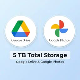Google Drive & Photos 5 TB (18 Months) — top up online